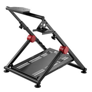 NanoRS RS155 Foldable Steel Gaming Steering Wheel Stand Pedals Holder Adjustable Non Slip