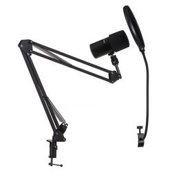 Streaming set THRONMAX M20 (crna boja, mikrofon, stativ, filter za pop)