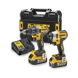 Bušilica/udarni odvijač DEWALT DCK268P2T-QW (crna, žuta, 18V, 2x5.0Ah, XR Li-Ion)