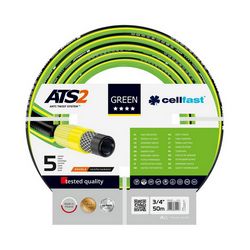Vrtne cijevi CELLFAST GREEN ATS2™ 3/4" 50m (zelena, otporna na uvijanje i savijanje, otporna na pritisak)