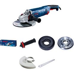 Kutna brusilica BOSCH GWS 24-230 JZ (promjer diska 23 cm, brzina vrtnje 6500 okretaja u minuti, snaga 2400 W, težina 6 kg)