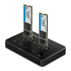 Stajalište za diskove QOLTEC 50310 (2x SSD M.2 SATA, NGFF, USB tip C)