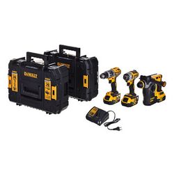 Kombinirani set alata DeWALT (DCK368P3T-QW) (udarni čekić DCH273, bušilica DCD796, udarni odvijač DCF887)