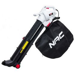 Električni puhač lišća NAC VBE300-AS-G (3000 W, brzina puhanja 250 km/h, crna, bijela)