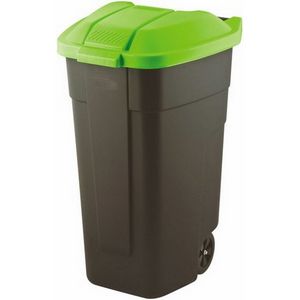 Curver 214125 trash can 110 L Rectangular Plastic Black, Green