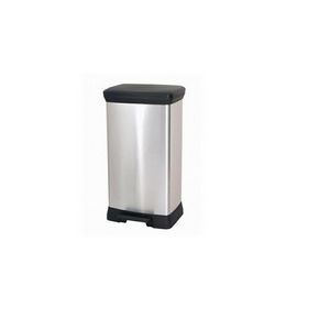 CURVER PEDAL WASTE BIN 50L /IML METALLIZED
