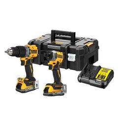 Aku Bušilica i Odvijač DEWALT DCD805+DCF850 (2x baterija 1,7AH, TSTAK kutija, 18 V)
