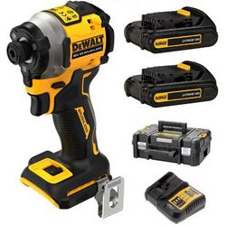 Udarni odvijač DEWALT DCF887D2-QW (crna i žuta, 18V, 3 brzine, 208Nm, kovčeg, 2x2Ah)