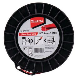 MAKITA MONOFILAMENT NYLON CLOVER 2.7mm/180m