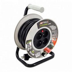 Produžni kabel na kolutu AWTOOLS STANDARD 30m 3x1.5mm 16A / 3680W (dužina kabla 30m, presjek 3x1.5mm, struja 16A, snaga 3680W)