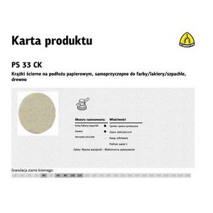 KLINGSPOR ABRASIVE DISC 225mm PS33CK gr.120 /50pcs.