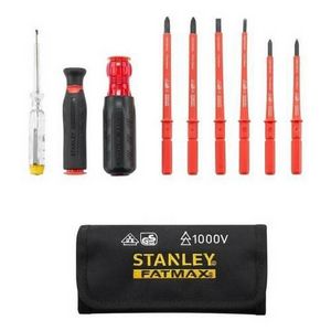 Odvrtači STANLEY, 10 komada (VDE, 2PH+2PZ+2PŁ+tester)