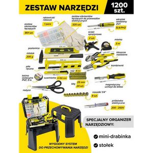 Univerzalni set WMC, model 1200pcs. 1/4" 6-ANGLE (5904915195033)