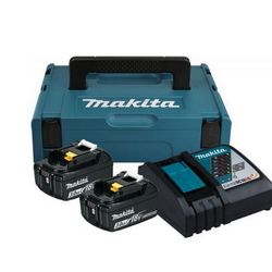 Komplet za napajanje MAKITA 18V (BL1830Bx2+DC18RC) MAKPAC (2x baterija 18V, punjač)