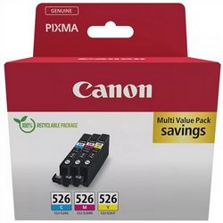 Canon CLI-526 C/M/Y Multi pack - gul,