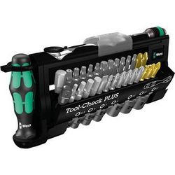 Set alata WERA Tool-Check PLUS 39-dijelni (crni, kompaktni, s bitovima, nasadnim ključevima i držačem)