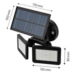 Solarna zidna lampa LED SMD (450 lm)