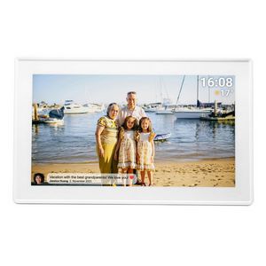 Denver PFF-1515W digital photo frame White 39.6 cm (15.6") Touchscreen Wi-Fi