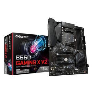 GIGABYTE B550 Gaming X V2 Motherboard - AMD Ryzen 5000 CPUs, 10+3 Phases VRM, up to 4733MHz DDR4, 1xPCIe 4.0 + 1xPCIe 3.0 M.2, 1GbE LAN, USB 3.2 Gen 2