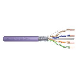 Instalacijski kabel DIGITUS (F/UTP, B2ca, AWG23/1, LSOH, 100m, Foil) (Ljubičasta, zaštićen folijom)