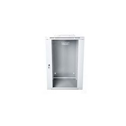 Mrežni ormar za montažu na zid DIGITUS 19" 12U Rack 600x600 (staklena vrata, siva, preklopna, podijeljena, nosivost 60kg)