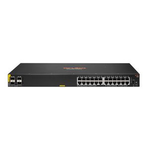 HPE Aruba Networking CX 6100 24G Class4 PoE 4SFP+ 370W Managed L3 Gigabit Ethernet (10/100/1000) Power over Ethernet (PoE) 1U Black