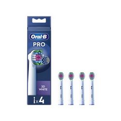 Zamjenjive glave za četkicu za zube ORAL-B EB18-4 3D White Pro (za odrasle, uključeno 4 glave, bijela)