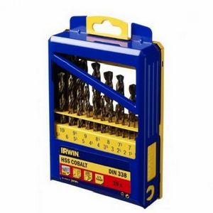 IRWIN METAL DRILL BIT HSS CO SET 19pcs.