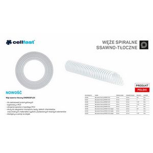 C. SUCTION AND PRESSURE HOSE FOR PUMPS 25mm x 25mb COLOURLESS ENERGO-FLEX