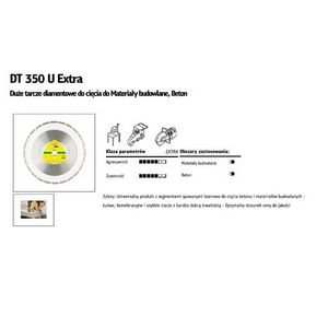 KLINGSPOR TARCZA DIAMENTOWA SEGMENTOWA 350x3,0x25,4   DT350U