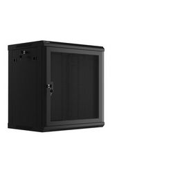 Zidni ormar za rack LANBERG FLAT PACK (19", 12U, 600x450, crna perforirana vrata)
