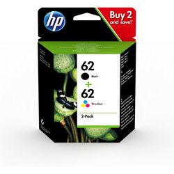 Tintenpatrone HP 62 (crna, trobojna, paket od 2 komada) HEWLETT PACKARD 2er Pack