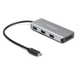 USB-C Hub sa čitačem SD kartica, STARTECH, 3-Port USB-C Hub W/ SD Reader/Reader-10GB - 3x USB-A 1x USB-C (3x USB-A, 1x USB-C, 10GB brzina čitanja)