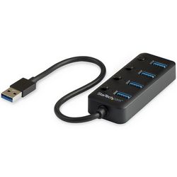 Četveroportni USB 3.0 Hub s prekidačima, BARCODE, 65030874243 (sa individualnim prekidačima za svaki port)
