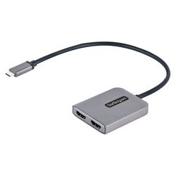 Adapter s dvostrukim HDMI priključcima, USB-C (NO NAME, USB C DUAL HDMI MST HUB 4K/USB-C MULTI-MONITOR ADAPTER) (4K, podrška za više monitora)