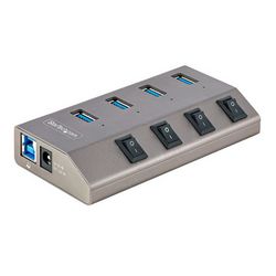 USB Hub s Individualnim Prekidačima,  NEPOZNAT, 4-PT USB HUB W/ON/OFF SWITCHES/WITH INDIVIDUAL ON/OFF SWITCHES (4 ulaza, individualni prekidači za svaki ulaz)