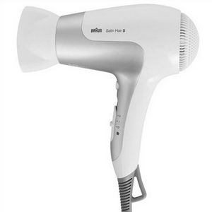 Braun | Hair Dryer | Satin Hair 5 HD 580 | 2500 W | Number of temperature settings 3 | Ionic function | White/ silver