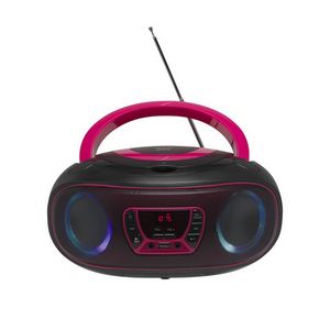 Denver TCL-212BT PINK CD player Portable CD player Black, Pink