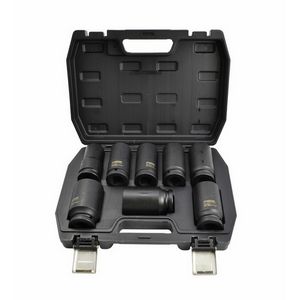 AWTOOLS ZESTAW NASADEK UDAROWYCH 3/4"  8cz./24-38mm/ DŁUGIE BLACK LINE