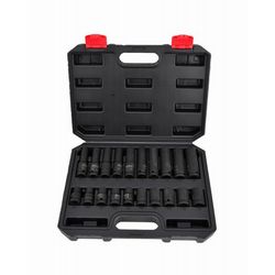 Komplet utičnica AWTOOLS (IMPACT SOCKET SET 1/2" 20pcs. BLACK LINE) (20 komada, crna)