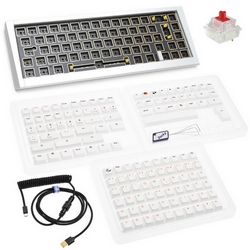 Tipkovnica gaming DUCKY Outlaw 65, Barebone - Silver (ISO) (Srebrna, ISO Layout)