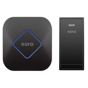 WIRELESS DOORBELL ''EURA'' WDP-83H2 ''JAZZ'' BATTERY FREE BLACK