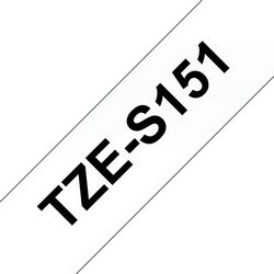 Laminirana traka BROTHER TZe-S151 (crna na bijeloj, 24mm x 8m)