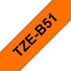 Laminirana traka BROTHER TZe-B51 (fluorescentna, širina 24mm)