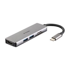 D-Link 5-in-1 USB-C Hub with HDMI and SD/microSD Card Reader