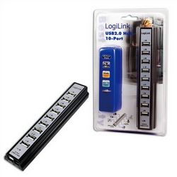 LogiLink USB2.0 HUB 10-port, incl. 3,5A