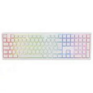 Ducky Zero 6108 Pure White Wireless Gaming Keyboard - MX2A Speed-Silver (US)