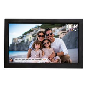 Denver PFF-1503B digital photo frame Black 39.6 cm (15.6") Touchscreen Wi-Fi