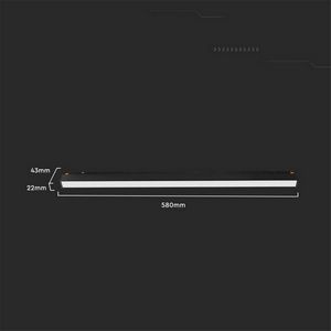 Rail luminaire 48V V-TAC 20W LED SMART WiFi TRACKLIGHT 3in1 Black VT-3620 2700K-6400K 2100lm