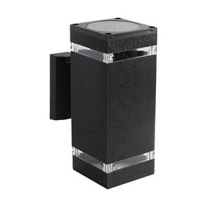 Vrtna zidna lampa V-TAC VT-968 (2xE27, IP44, crna)